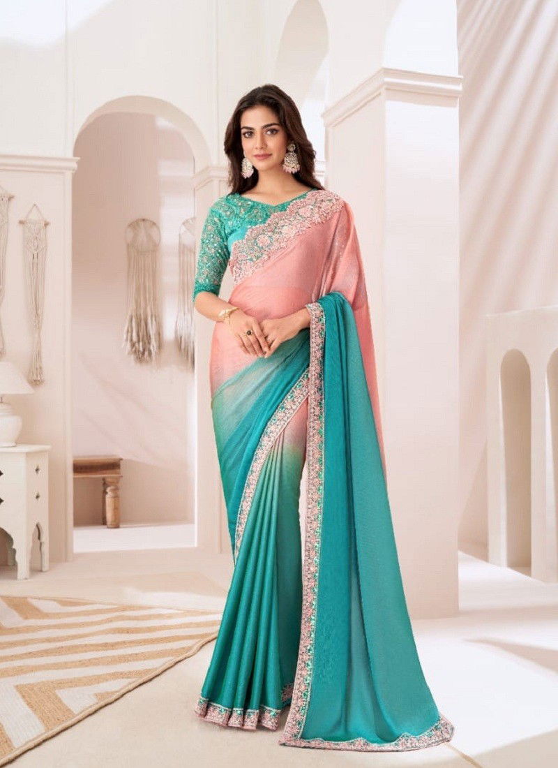 Fiorzi Pink Colour Sandalwood Vol 13 By TFH Designer Party Wear Saree Suppliers SW-1311