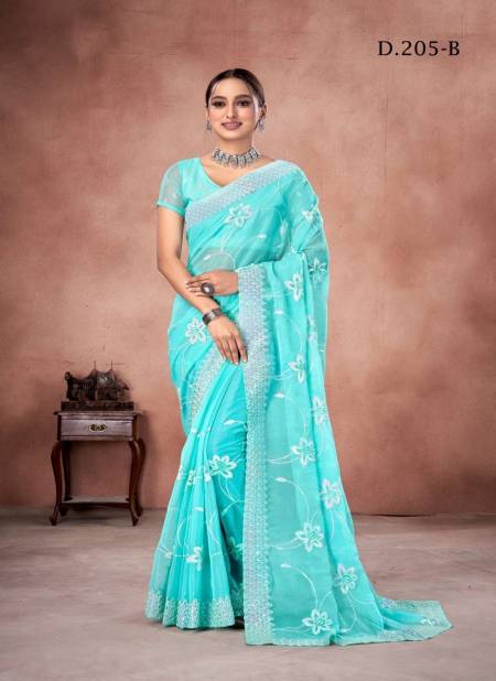 205 A TO D By Suma Designer Simmer Occasion Wear Saree Surat Wholesale Market 