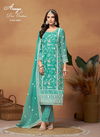 Firozi Colour Aanaya Vol 190 By Twisha Designer Soft Organza Wedding Wholesale Salwar Suit Wholesale In India 9003