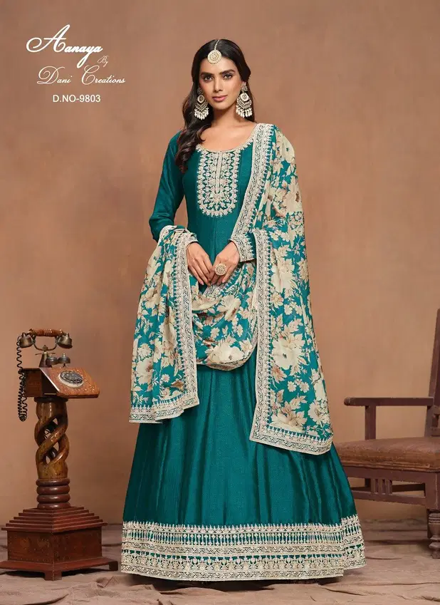 Aanaya Vol 198 By Twisha Art Silk Wedding Salwar Suit Orders In India