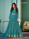 Firozi Colour Alizza Pro By Aashirwad Georgette Readymade Gown With Dupatta Wholesale Online 9966