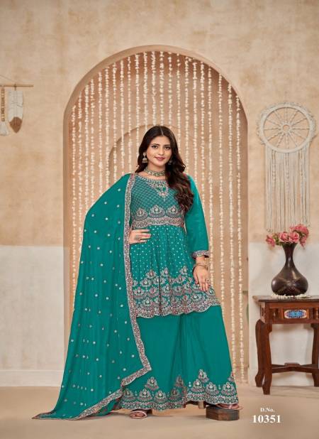 Firozi Colour Anjubaa Vol 35 By Anjubaa Wedding Salwar Kameez Orders In India 10351