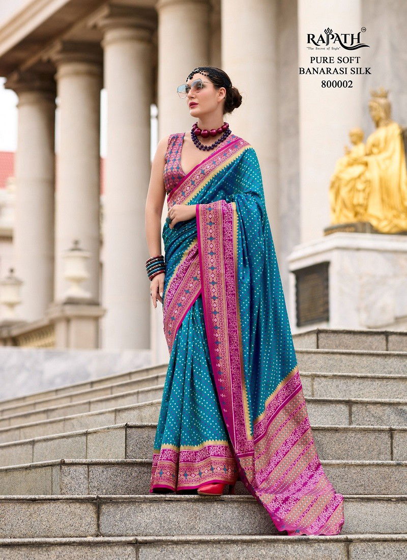 Firozi Colour Rehana Silk By Rajpath Daily Wear Saree Wholesale Price In Surat 800002