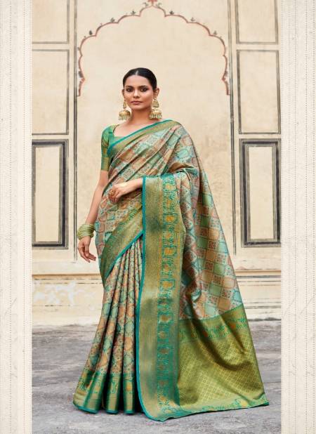 Firozi Colour Varnam Silk By Rajpath Occasion Wear Pure Pattu Silk Saree Wholesale In Delhi 280005