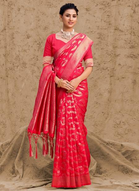 Gajari Colour Raj Rani Silk Designer Wholesale Silk Sarees 3241