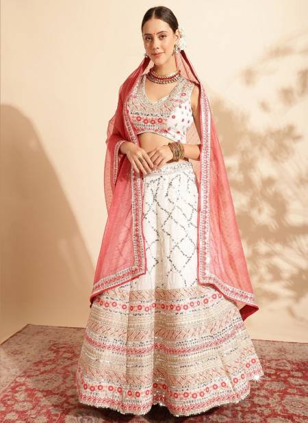 Gajri Colour Bridesmaid Vol 1 By Anantesh Fancy Embroidered Party Wear Lehenga Choli Wholesale Online 11008