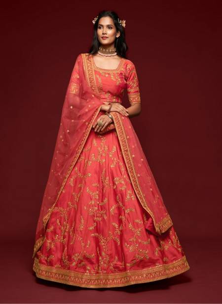 Gajri Colour The Modern Vibes Vol 1 By Zeel Clothing Designer Lehenga Choli Exporters In India 7804