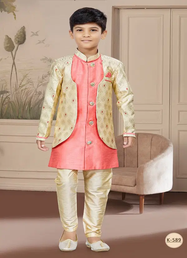 Kids Boys Wear Kurta Pajama And Indo Western Catalog