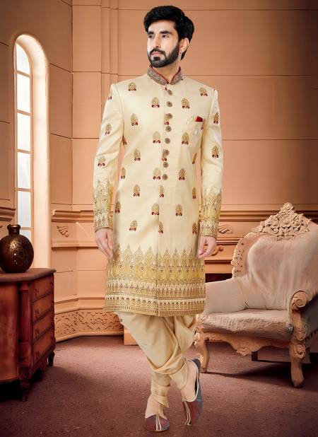 Gold Colour Exclusive Wear Wholesale Indo Western Catalog 1650