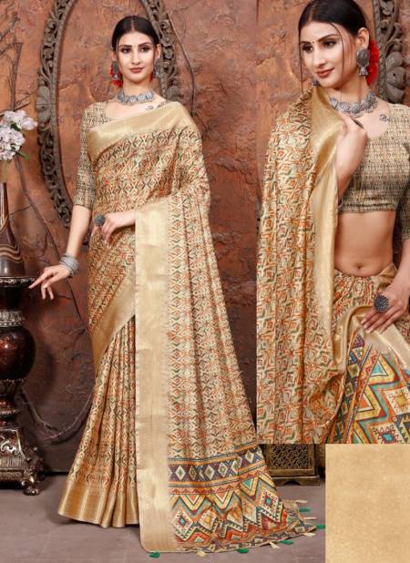 Gold Colour Heritage Digital Vol 2 Mintorsi Ethnic Wear Wholesale Silk Sarees Catalog 2010