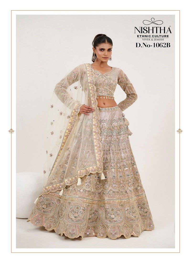 Gold Colour Nishtha Bridal Vol 2 By Nishtha Designer Lehenga Choli Wholesale Online 1062B