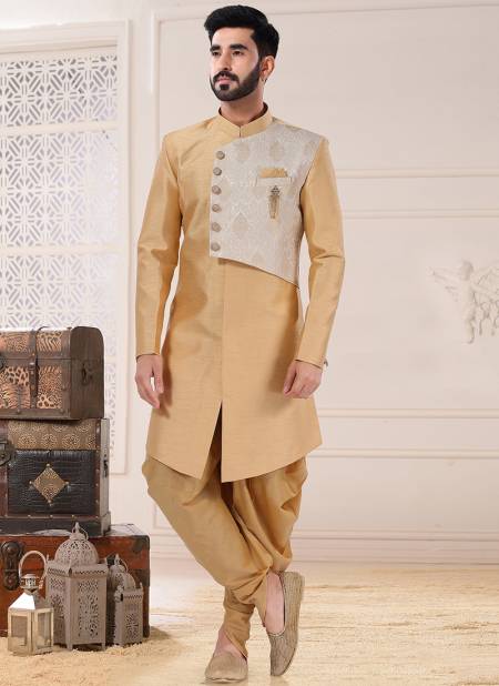 Gold Function Wear Mens Wholesale Indo Western Catalog 1760