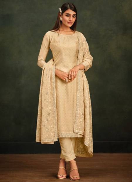 Golden Colour Adaa Exclusive Wear Wholesale Designer Salwar Suit Catalog 5086