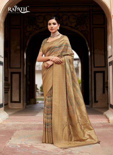 Golden Colour Kavisha Silk By Rajpath Occasion Tissue Silk Sarees Wholesale Shop In Surat 300006