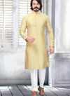 Golden Designer Kurta Pajama 15008