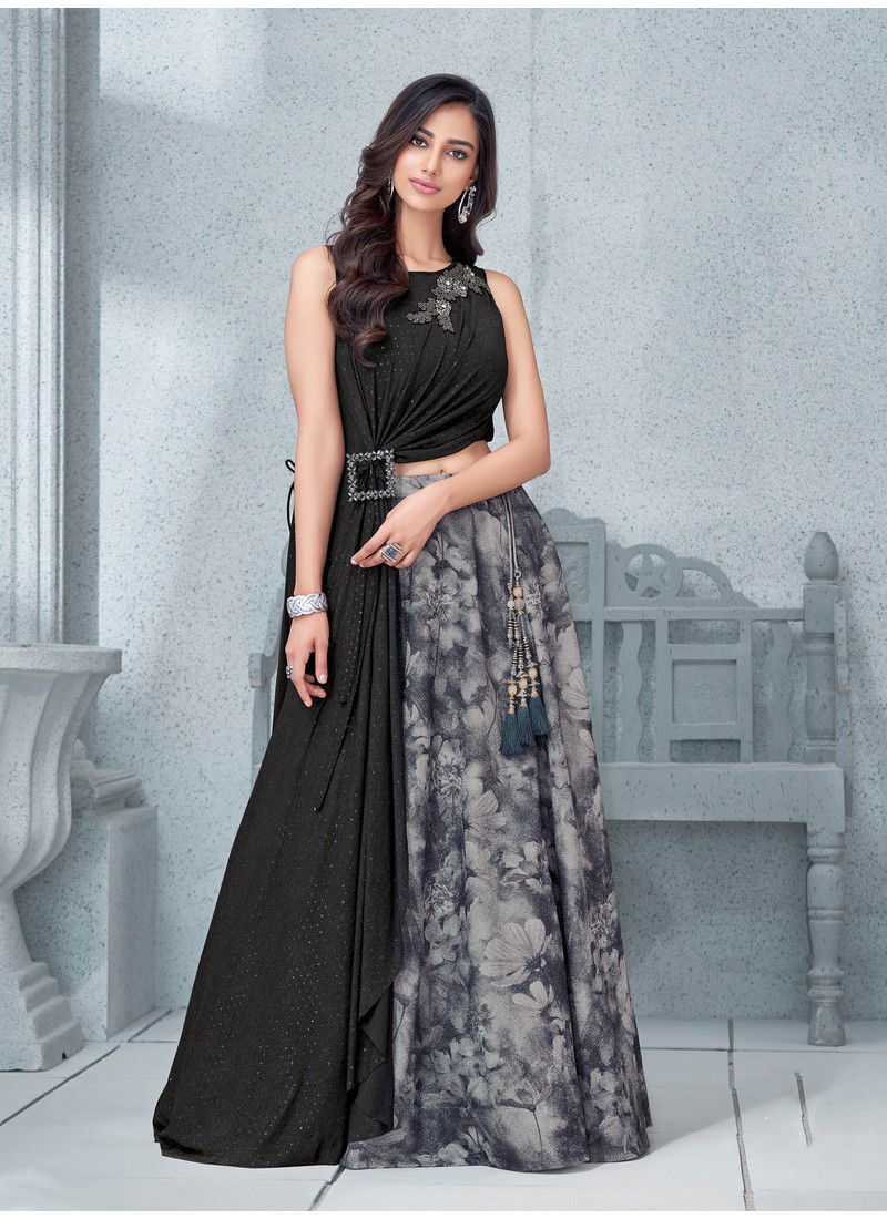 ghagra choli indo western