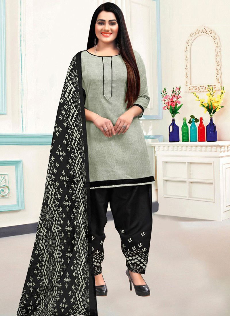 Gray And Black Rajnandini Ethnic Wear Wholesale Designer Salwar Suit Catalog 4134