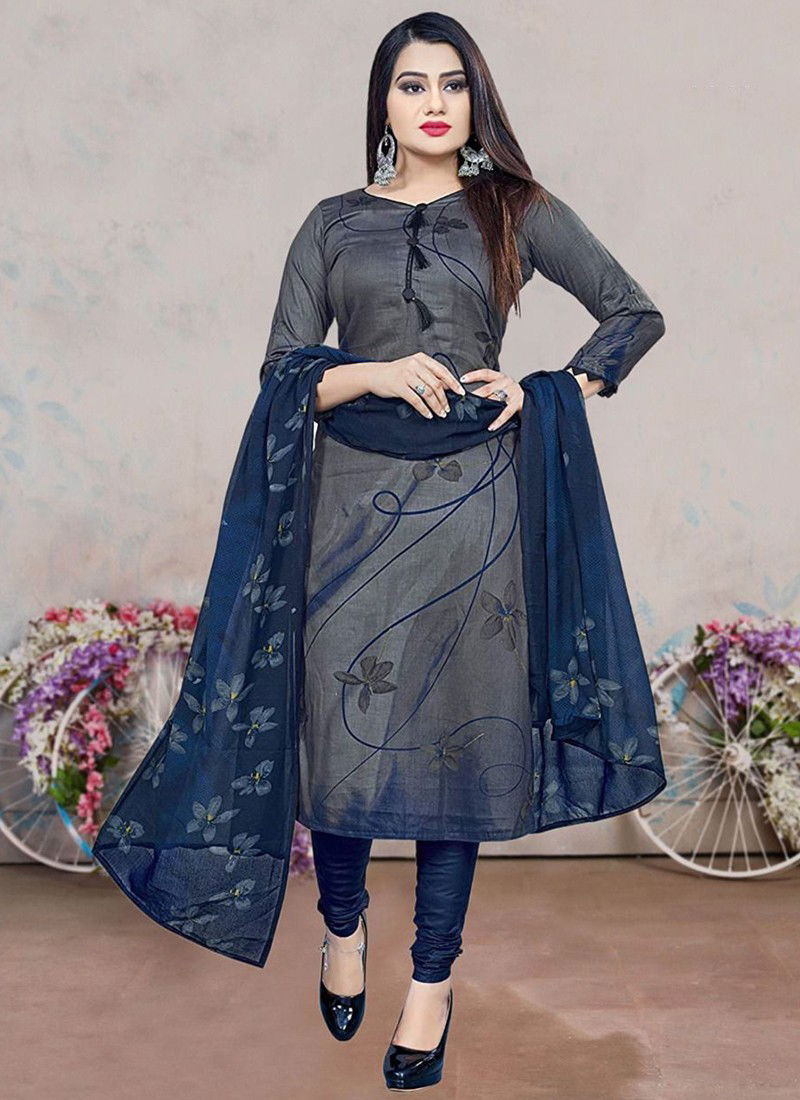 Gray And Blue Colour Rajnandini Ethnic Wear Wholesale Designer Salwar Suit Catalog 4119