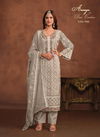 Gray Colour Aanaya Vol 175 By Twisha Soft Organza Salwar Suits Wholesale Market In Surat 7502