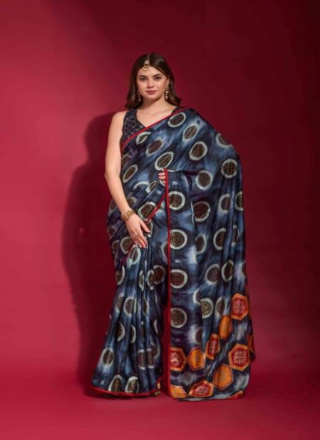 Gray Colour Adveti By Fashion Berry Printed Saree Catalog 11