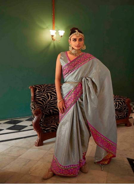 Gray Colour Anaya Pattu By Rajpath Silk Saree Catalog 125005