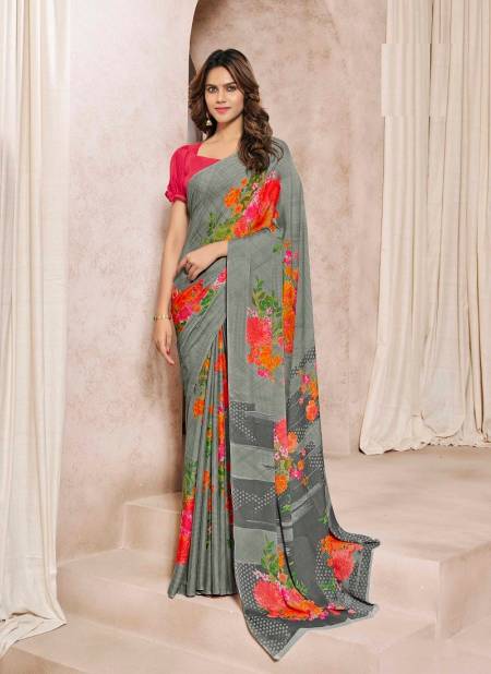 Gray Colour Avantika Silk Vol 2 By Ruchi Daily Wear Saree Catalog 22003 B