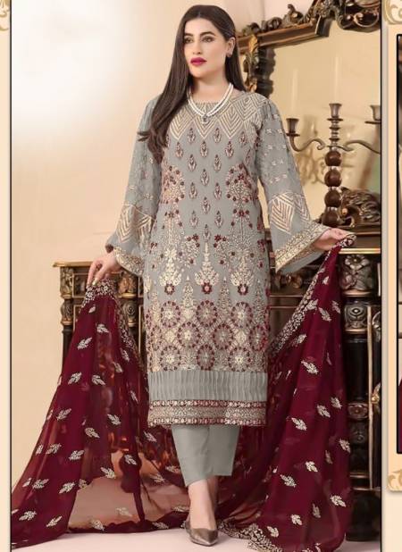 Gray Colour Dinsaa Suit Designer Wholesale Pakistani Salwar Suit  167 C