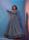 Gray Colour Flory Vol 19 By Shubhkala Gown Catalog 4723