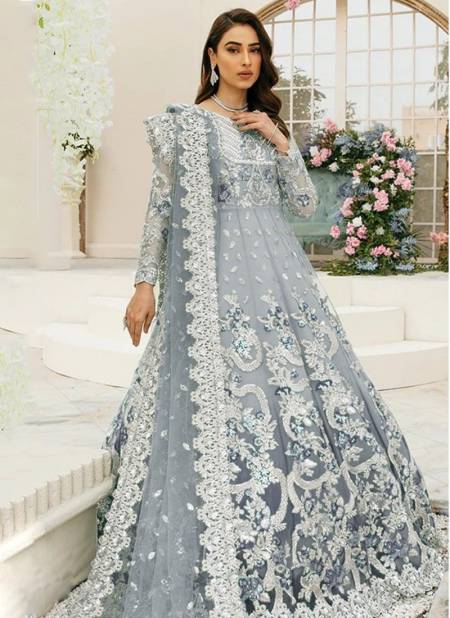 Gray Colour KF 123 To 123 E Pakistani Suits Catalog 123 D