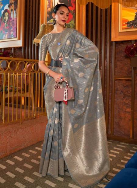 Gray Colour Kamairah Silk Designer Wholesale Silk Sarees 280003