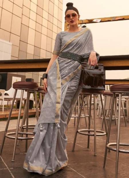 Gray Colour Karol Silk Party Wear Wholesale Designer Sarees 5003