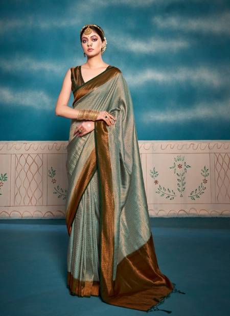Gray Colour Kasturi Silk By Rajpath Silk Saree Catalog 144006