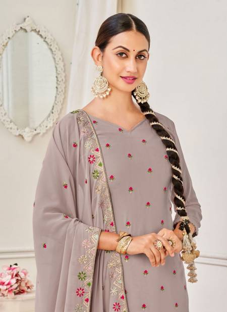 Gray Colour Liyana Punjabi Patiyala Salwar Suit Catalog 119 B