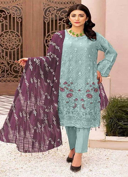 Gray Colour Maaria 1063 Georgette Pakistani Suits Wholesale Market In Surat RF27448