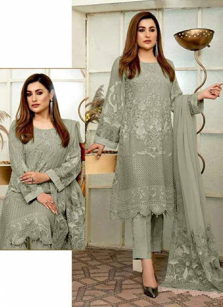 Gray Colour R 553 Designer Wholesale Pakistani Salwar Suit 553 C
