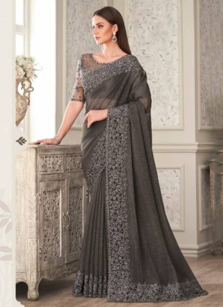 Gray Colour Shades Vol 7 By Anmol Party Wear Sarees Catalog 3308