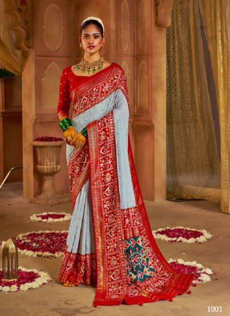 Gray Colour Sukanya By Shubhshree Wedding Saree Catalog 1001