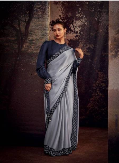 Gray Kajal Vol 13 By Kimora Designer Saree Catalog 5265