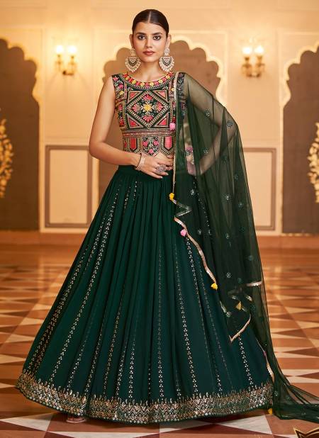 Green Colour BridesMaid Vol 22 Shubhkala New Latest Designer Exclusive  Party Wear Georgette Lehenga Choli Collection 2183 - The Ethnic World