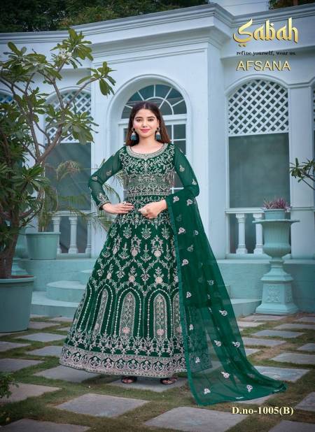 Green Afsana By Sabah Gown Catalog 1005 B