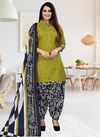 Green And Blue Colour Rajnandini Daily Wear Wholesale Cotton Dress Material 3851