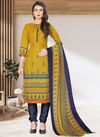 Green And Blue Colour Rajnandini Daily Wear Wholesale Cotton Dress Material 4073