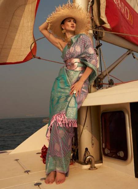 Green And Pink Colour Kingstone Silk Festive Wear Wholesale Designer Sarees 305002    