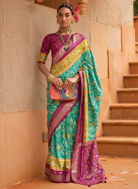 Green And Purple Colour Maharani Vol 2 Designer Wholesale Printed Sarees 630