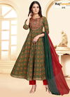 Green And Red Colour Kaveri By Rajnandini Designer Salwar Suit Catalog 213