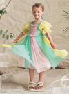 Green And Yellow Colour Ree By Arya Kids Wear Catalog 1
