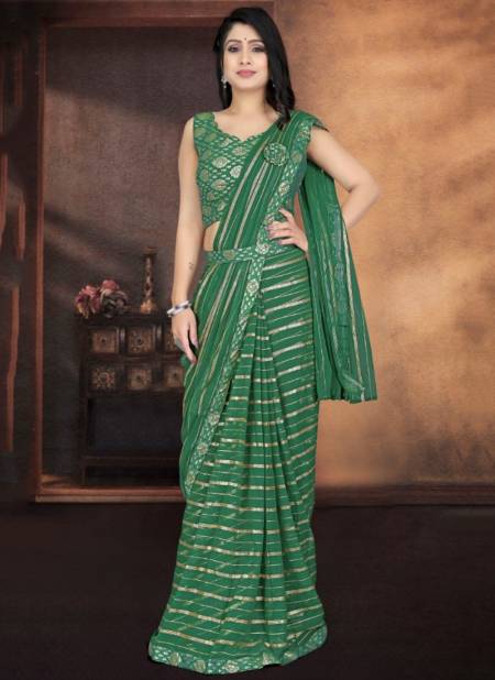 Green Colour 1016076 Printed Wholesale Wedding Wear Sarees Catalog 1016076 E