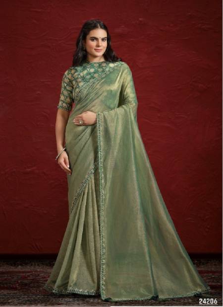 Green Colour Aaina Mohmanthan By Mahotsav Designer Wedding Wear Saree Suppliers In India 24206