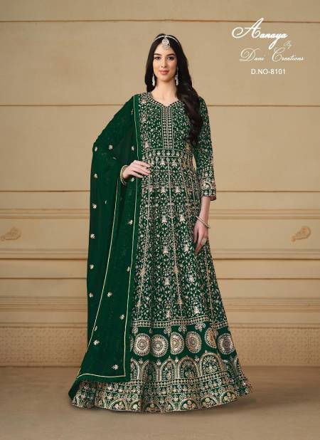 Green Colour Aanaya Vol 181 By Dani 8101 TO 8104 Series Salwar Suit Wholesalers In Delhi 8101