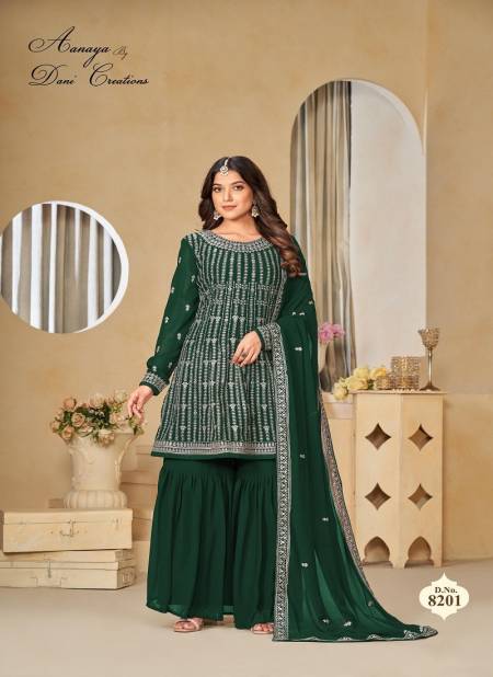 Green Colour Aanaya Vol 182 By Twisha Designer Wear Sharara Suit Wholesale Shop In Surat 8201